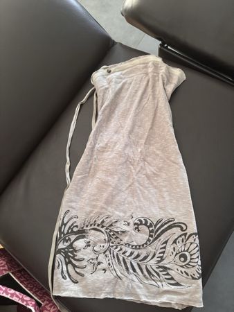Damen Kleid grau Grösse S mit Print guter Zustand