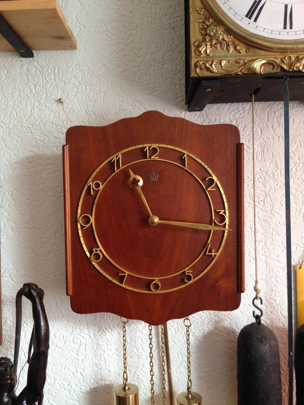 Orologi: Junghans Wanduhr mit Pendel – Usato da Eschenbach venduto da Alicekunst 2