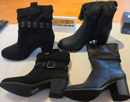 2 wunderschöne schwarze Stiefeletten Gr. 38