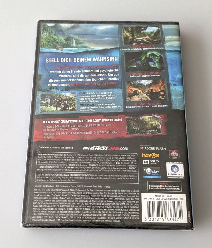 Spiele: Far Cry 3 Limited Edition, PC, deutsch, NEU SEALED – Neu und originalverpackt aus Basel von Rromanv 1