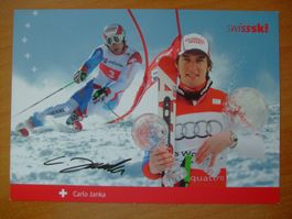 CARLO JANKA (CH) SKISTAR AUTOGRAMMKARTE