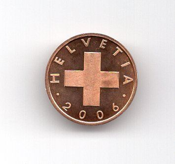 Tutti le monete: (576) Schweiz, 1 Rappen 2006, top stgl – Usato da Rüthi (Rheintal) venduto da erdnuessli1 1