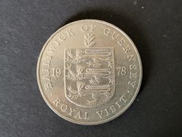 1978, Guernsey  - Gedenkausgabe 25 Pence