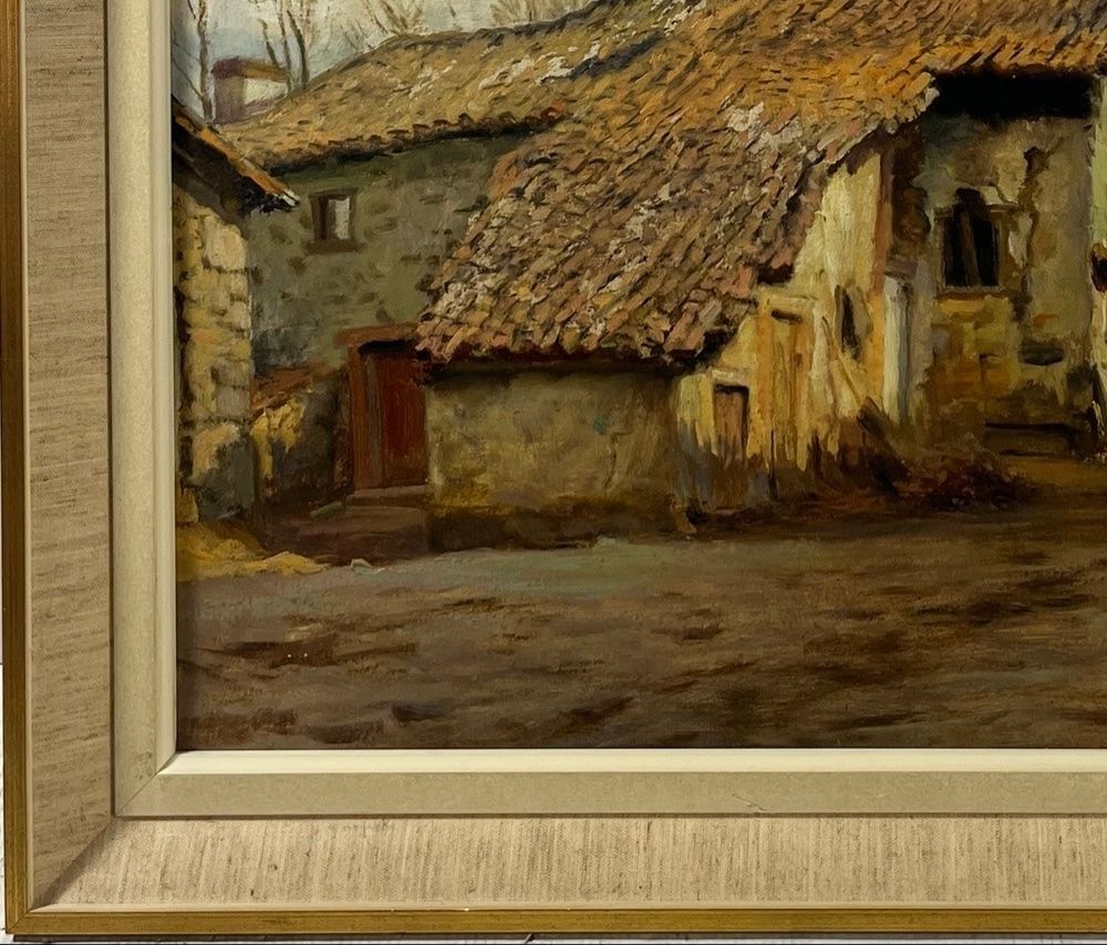 Dipinti: Ferdinand Schultz-Wettel (1872/76 -1954) Gemälde Bauernhaus – Usato da Zürich venduto da carlocarlo1971 3