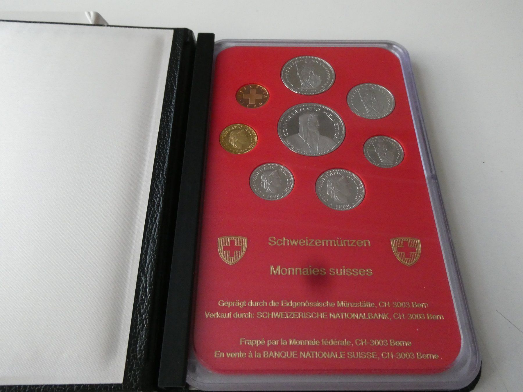Alle Münzen: Schweiz 1990, Münzsatz Polierte Platte – Neu (gemäss Beschreibung) aus Hinterforst von Rohusri 2