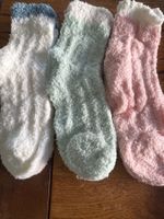 3x Kuschelsocken - flauschig weich-Wohlfühlen- Zeit für Dich