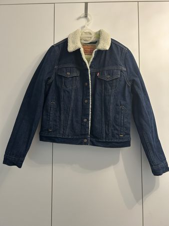 Levi's Jeans Jacke mit Teddyfell, Gr. M
