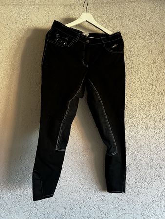 Reithose Schwarz mit Vollbesatz guter Zustand