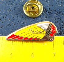 HD INDIAN USA MOTO-CYCLES LOGO GEPRÄGT GOLDIG KLEIN-FEIN