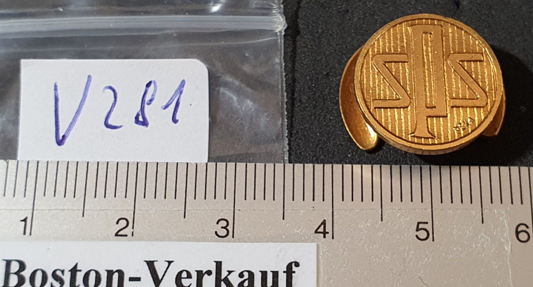 Placchette & Badge: V281 - Reversknopf SPS Abzeichen ??? – Usato da Reinach BL venduto da Boston-Verkauf 3