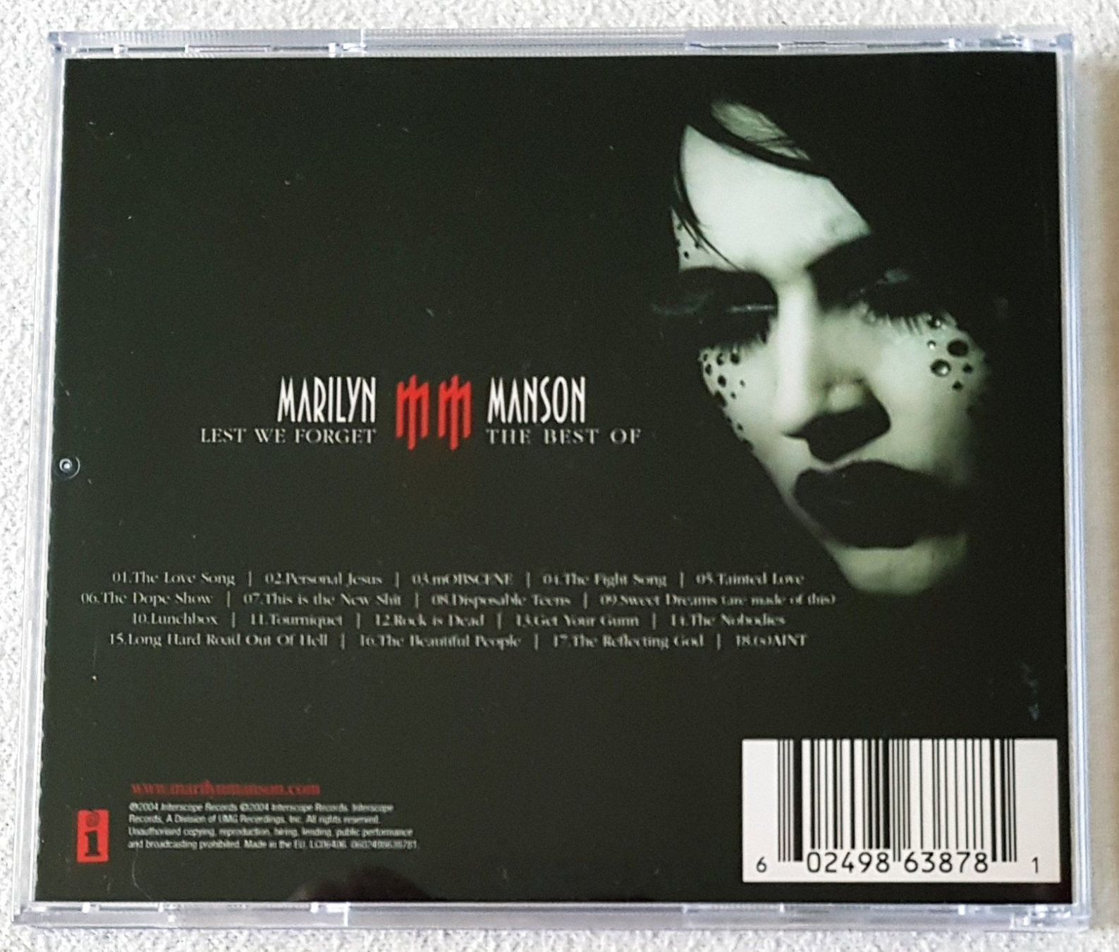 CD: Marilyn Manson – Lest We Forget - CD - 2004 - Interscope – Usato da Uster venduto da Zardodel 1
