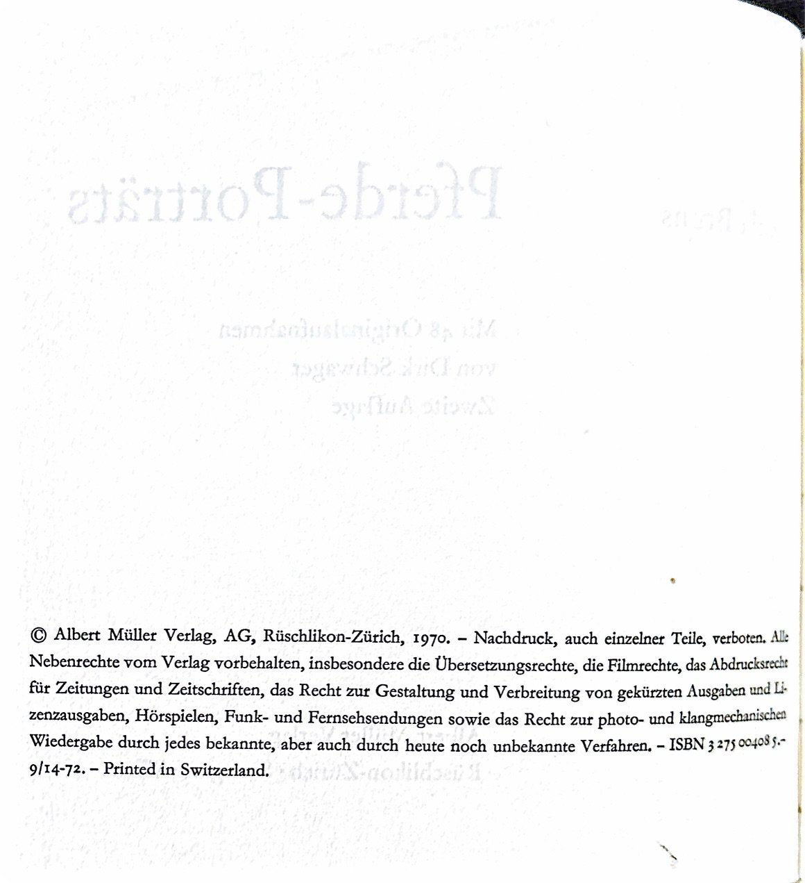Bücher: Pferde-Porträts – Neu (gemäss Beschreibung) aus Sarnen von Livres 2