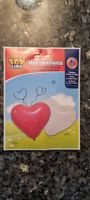 8 Herzballons rot/weiss, Partydeko Valentinstag ❤ neu