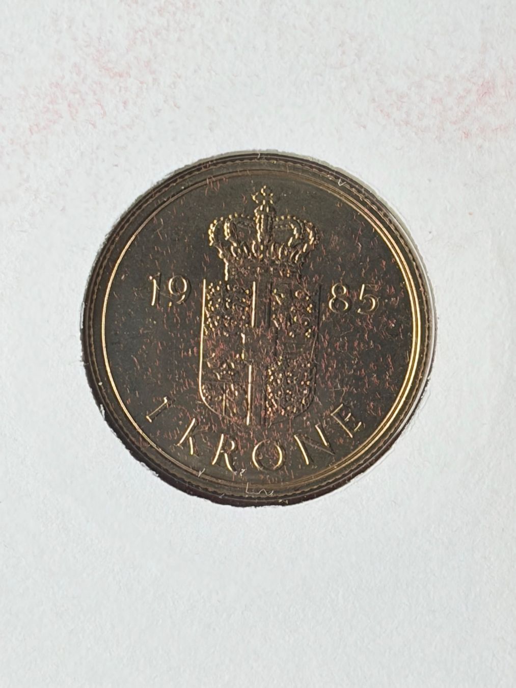 Toutes les monnaies: DANEMARK - 1 Krone 1985 - FDC – Neuf (Voir description) à Le Lignon par Trikles 1