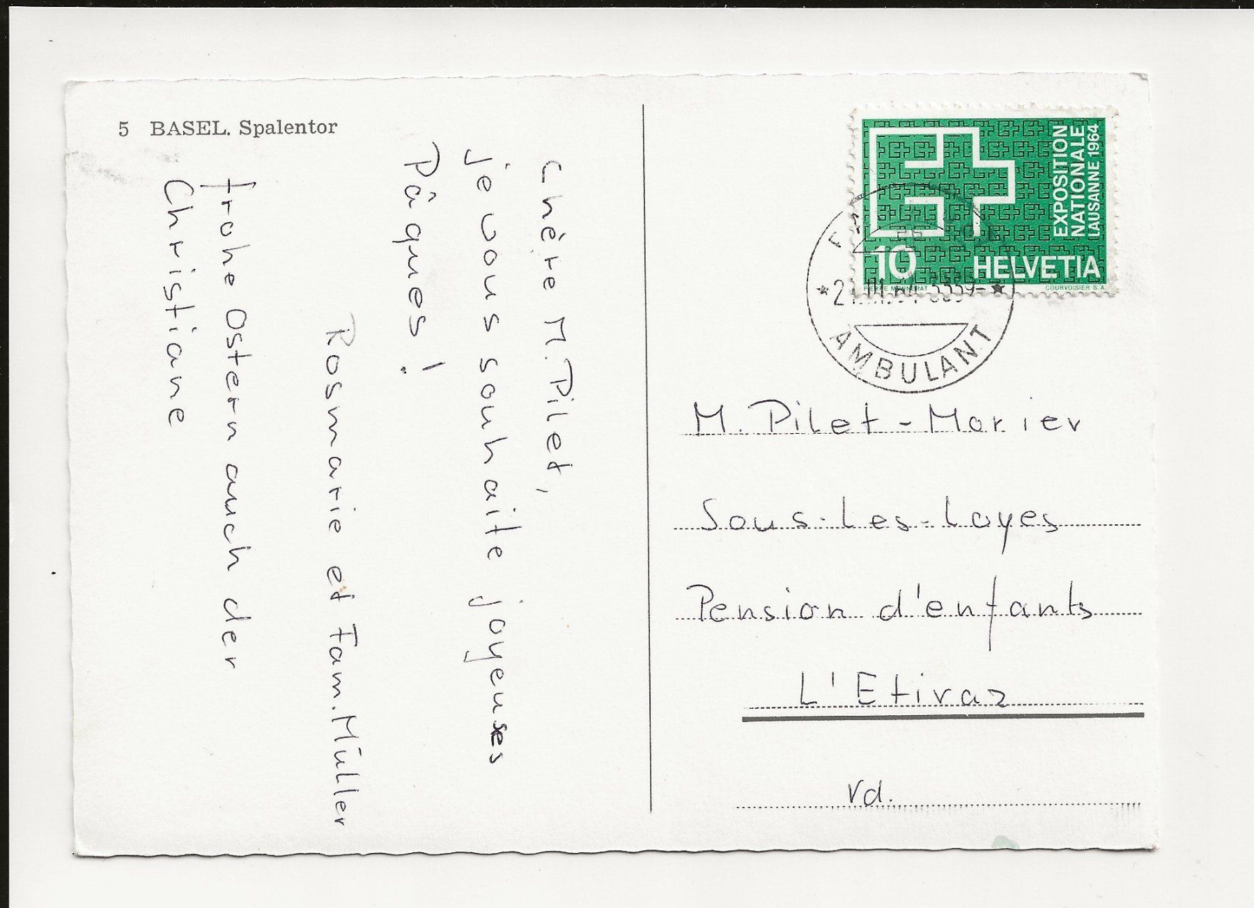 Cartoline postali: AK 1964 Basel Spalentor – Usato da Greifensee venduto da 315WDO 1