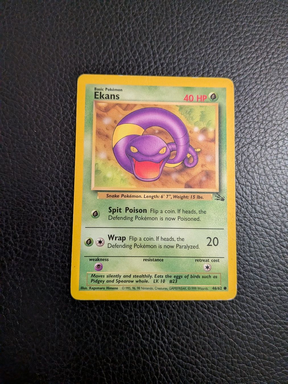 Pokémon Carte collezionabili: Fossil Ekans 46/62 Ab 1 – Usato da Paradiso venduto da Pkmn10