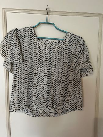 Blouse courte soie fait main