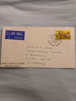 Lettre Australie avec timbre 55c, philatélie - rare!