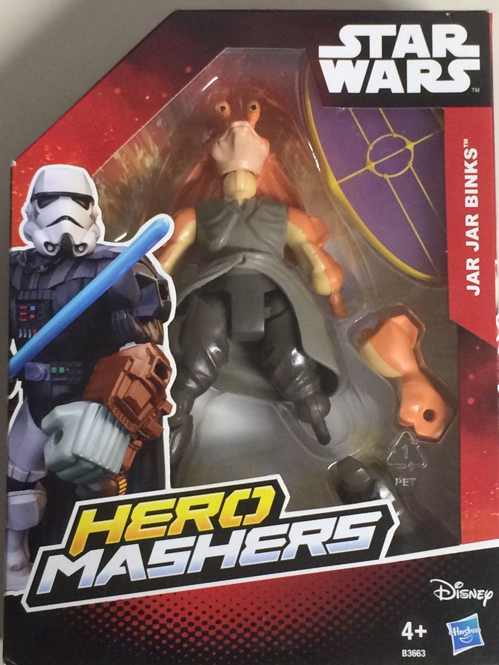 Star Wars Figuren: STAR WARS MASHERS JAR JAR BINKS 15 cm ACTION FIGURE Hasbro – Neu und originalverpackt aus Vezia von Aquarius_Age