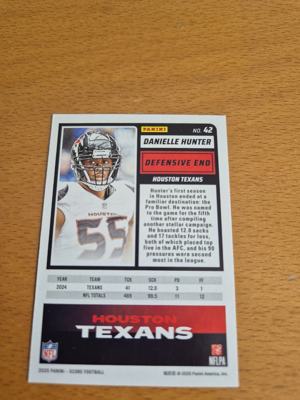 Panini Carte collezionabili: Danielle Hunter Score Football Trading Card – Nuovo (secondo la descrizione) da Walterswil SO venduto da Darkengel150 1