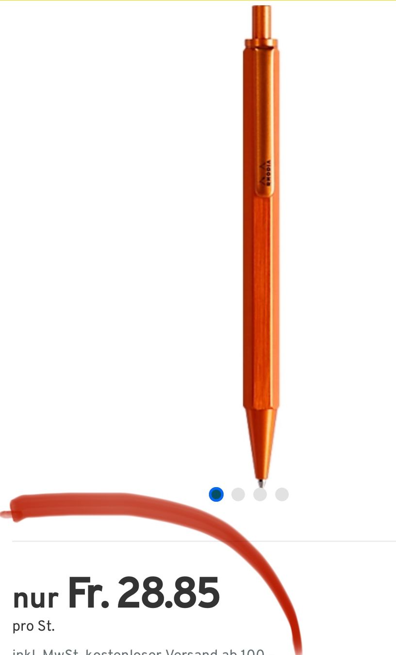 Stylos & Marker: 2 neue Rhodia scRipt 0,7 mm Kugelschreiber ? Orange – Neuf avec emballage d'origine à Necker par liq24 1