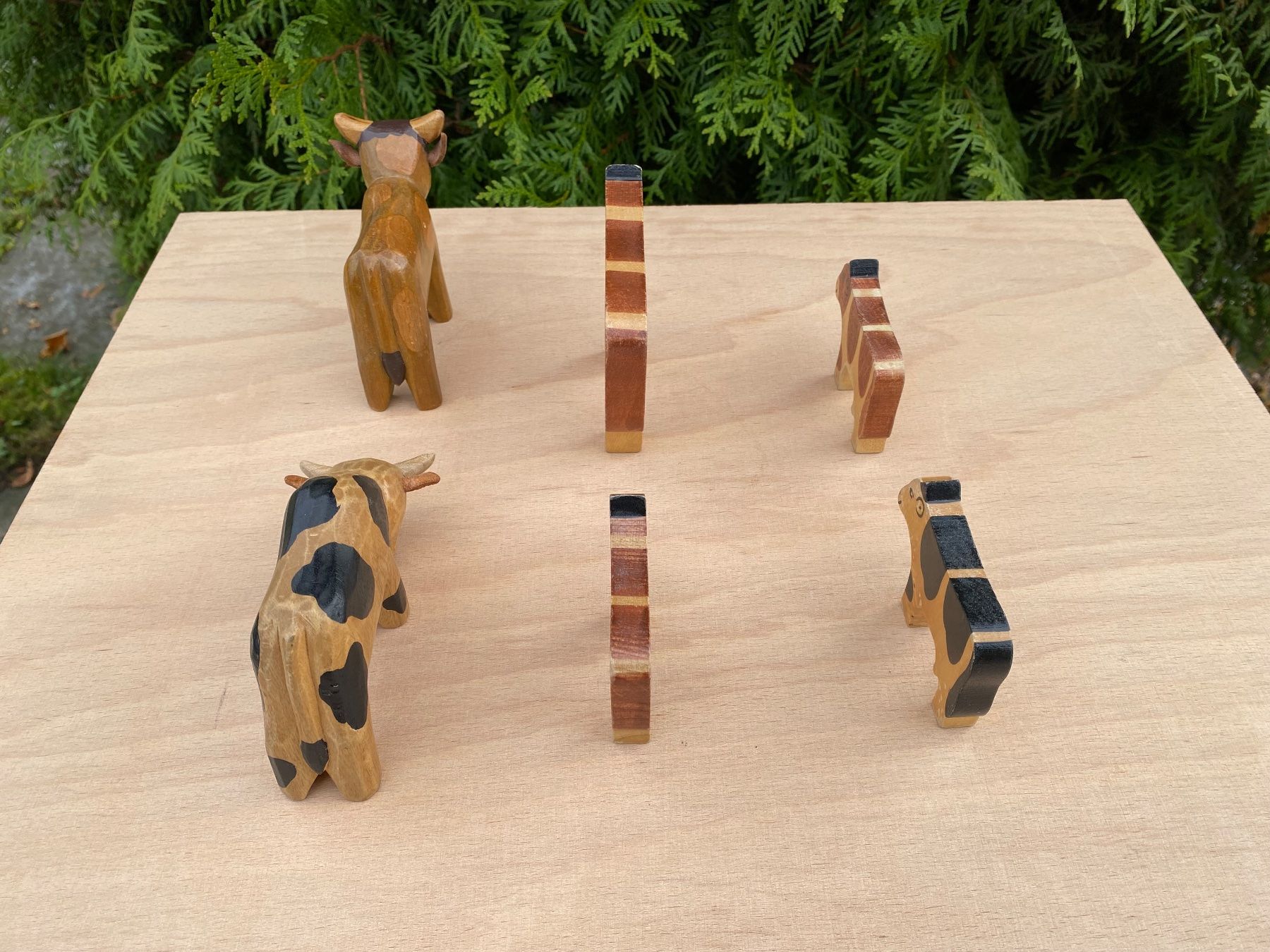 Campanacci mucche: 6 schöne Holzkühe – Usato da Feldbach venduto da Olive1 7