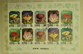 PILZE - BRIEFMARKENBOGEN / CHAMPIGNONS – FEUILLE DE TIMBRES