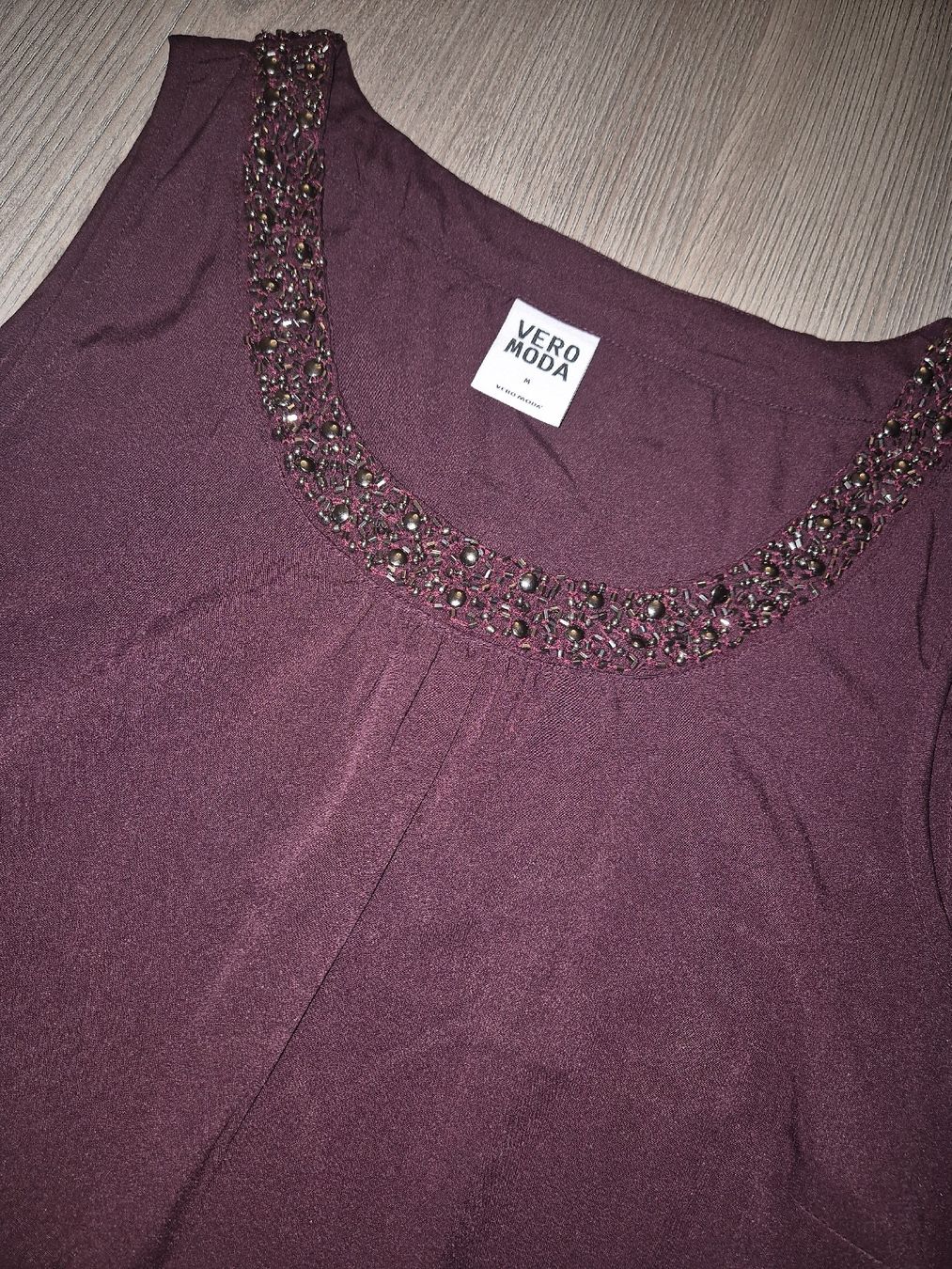 Tops: Vero Moda Top, bordeauxrot, Gr. M – Neu (gemäss Beschreibung) aus Zürich von mit_jz2x 3