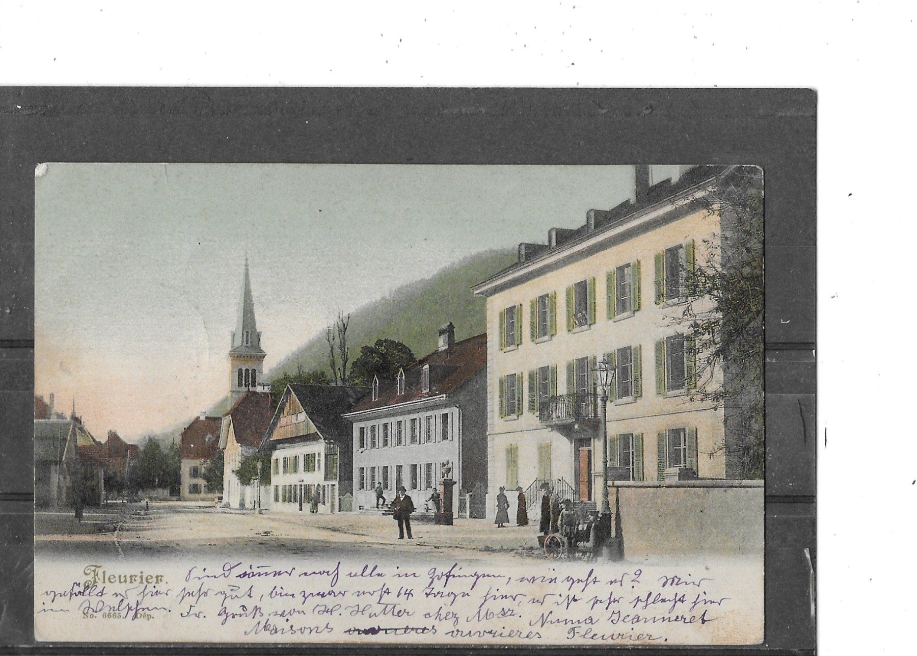 Ansichtskarten: NE Fleurier 1902 – Gebraucht aus Schocherswil von Wilare