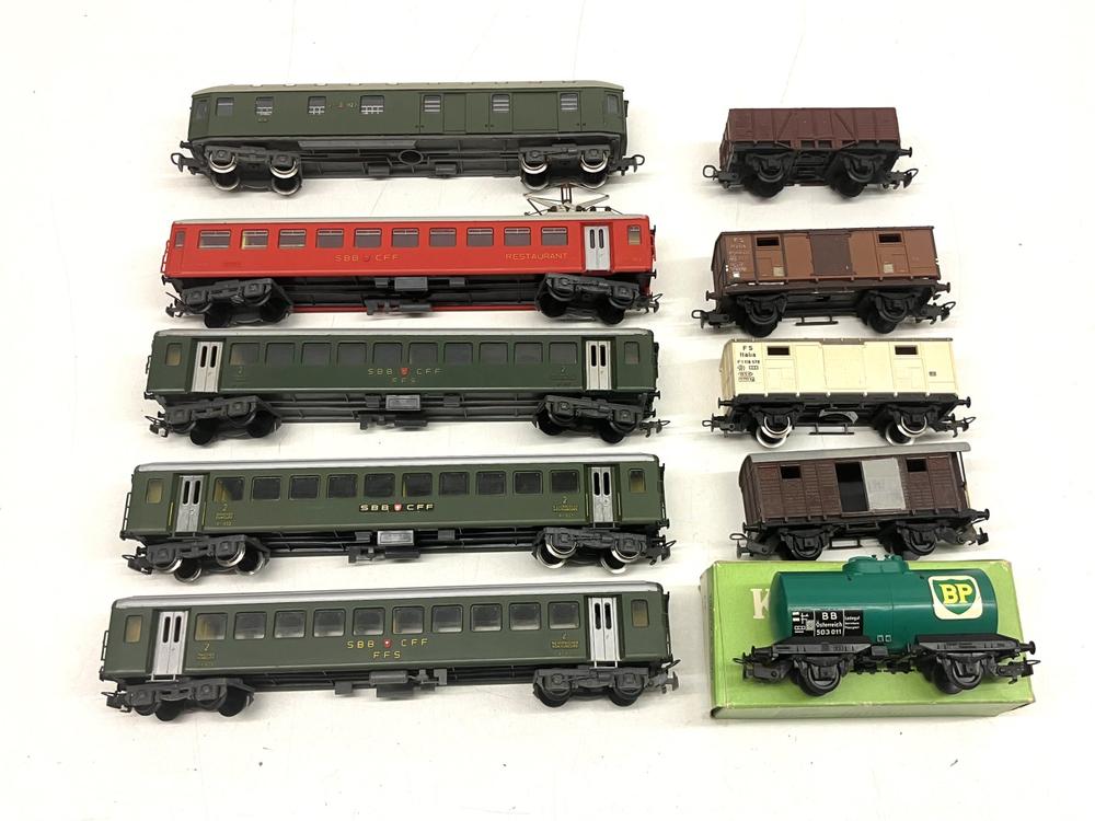 Kleinbahn H0= 5 Personenwagen SBB - 5 Güterwagen FS SBB öbb (Gebraucht ...