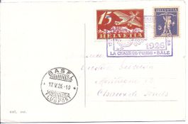 LA CHAUX - de- FONDS, 1er vol de la NHORA