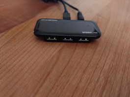 Speedlink USB 2.0 Hub, 4-Port, Schwarz
