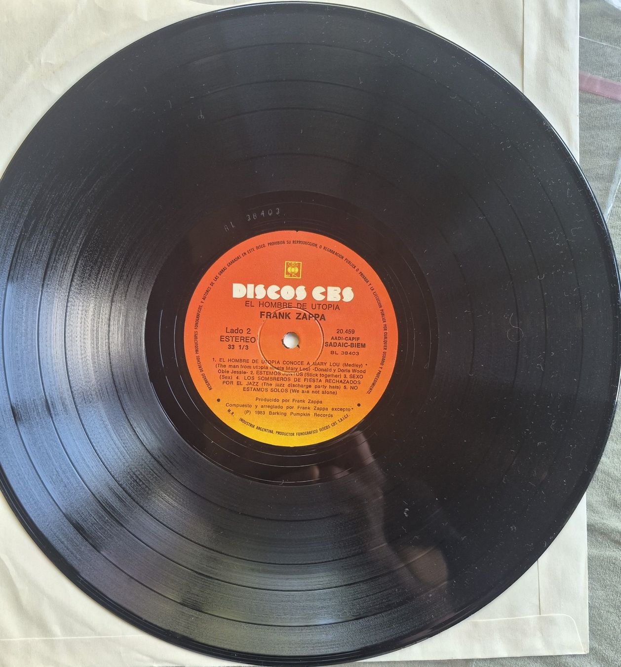Dischi in vinile: Frank Zappa - The man from Utopia (Argentinian release) – Usato da Onex venduto da X-Ray69 2