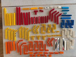 Lego Technik runde Lochbalken gelb rot blau orange LotX