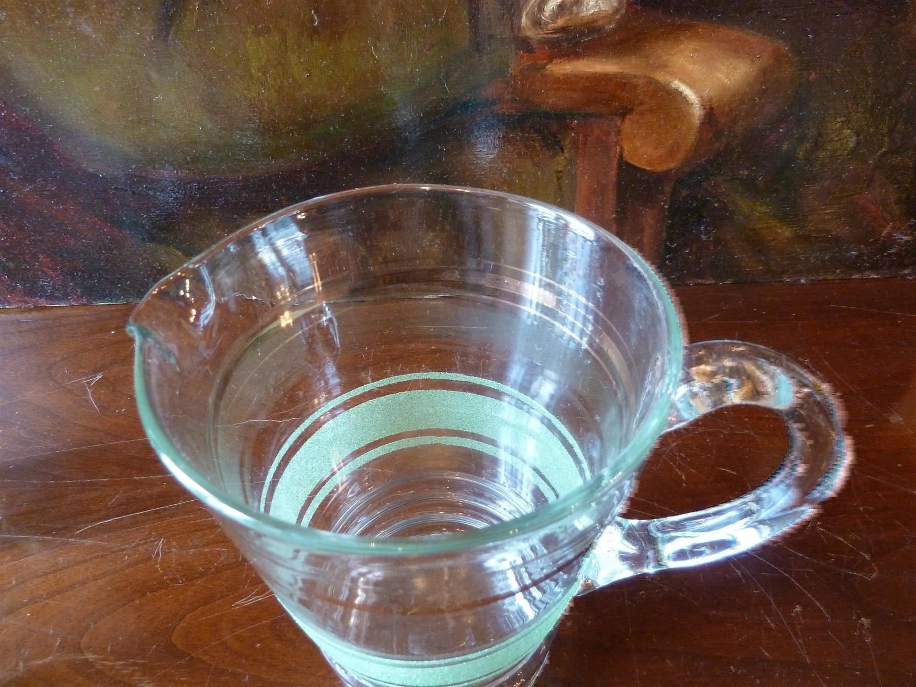 Verres: Glas Kanne mit 6 Becher – D'occasion à Bure par 1319 4