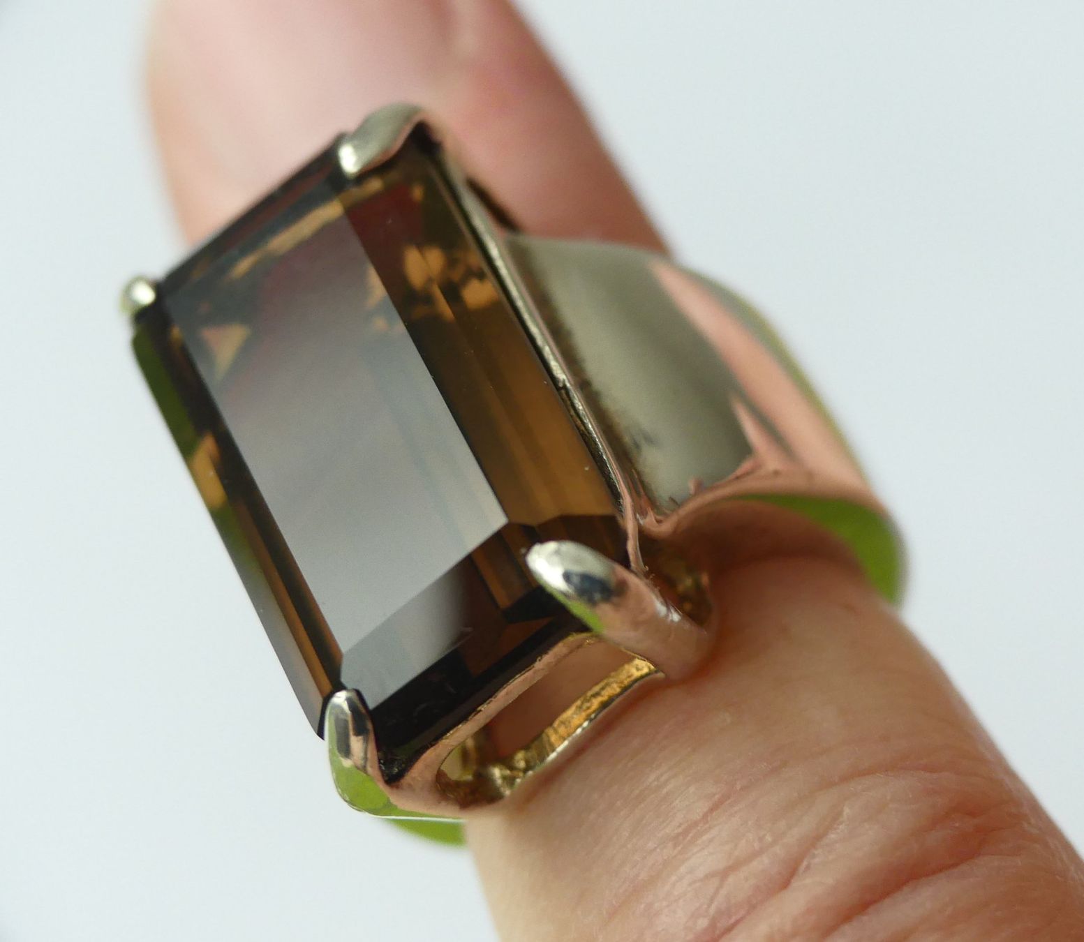 Anelli: Ring mit Rauchquarz – Usato da Matten b. Interlaken venduto da kero71 1