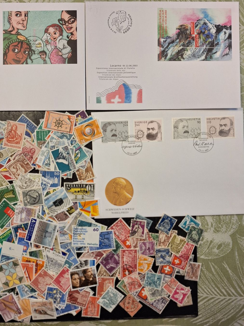 Alle Briefmarken: CH: 400 VERSCHIEDENE GESTEMPELTE (011) – Gebraucht aus Genolier von Antoine30 3