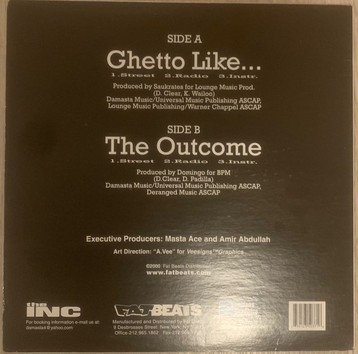Dischi in vinile: MASTA ACE - Ghetto Like Maxi Lp 2000 – Usato da Mühlethal venduto da superfast78 1