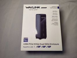 Dual SSD Gehäuse WAVLINK USB 4.0 40GBit