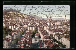 St. Gallen, Blick über die Dächer der 