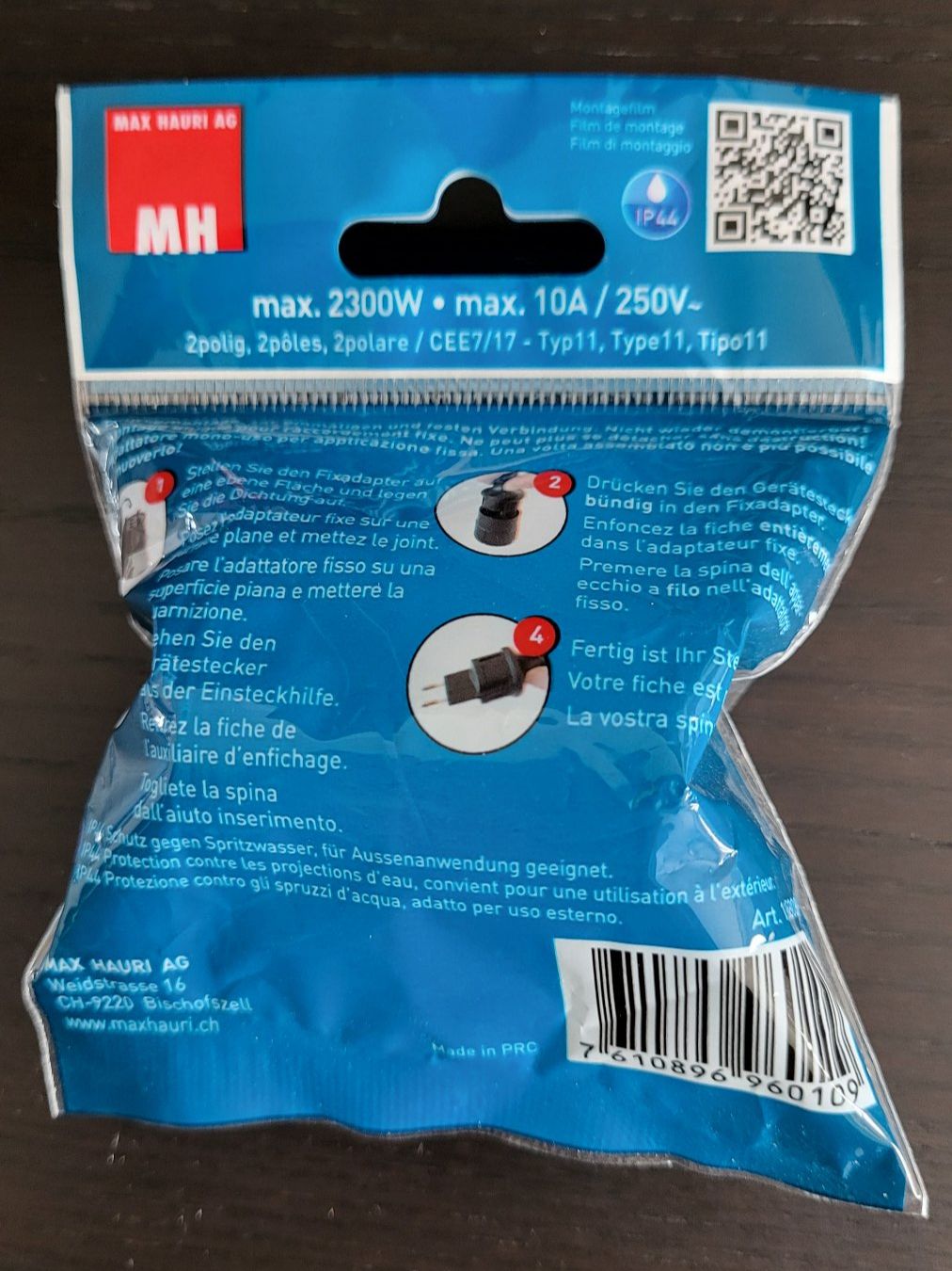 Unità & Adattatore: Fixadapter Typ 11 2-polig Max Hauri NEU – Nuovo e nell'imballaggio originale da Schindellegi venduto da Peter8834 2