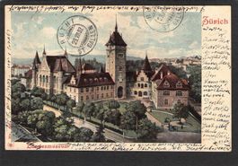 AK/ZH Zürich,Landesmuseum, 1902