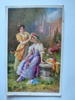 Antike Postkarte, Schmücke mich, alte Marke 1920