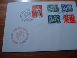 FDC Pro Juventute 1962, ungelaufen