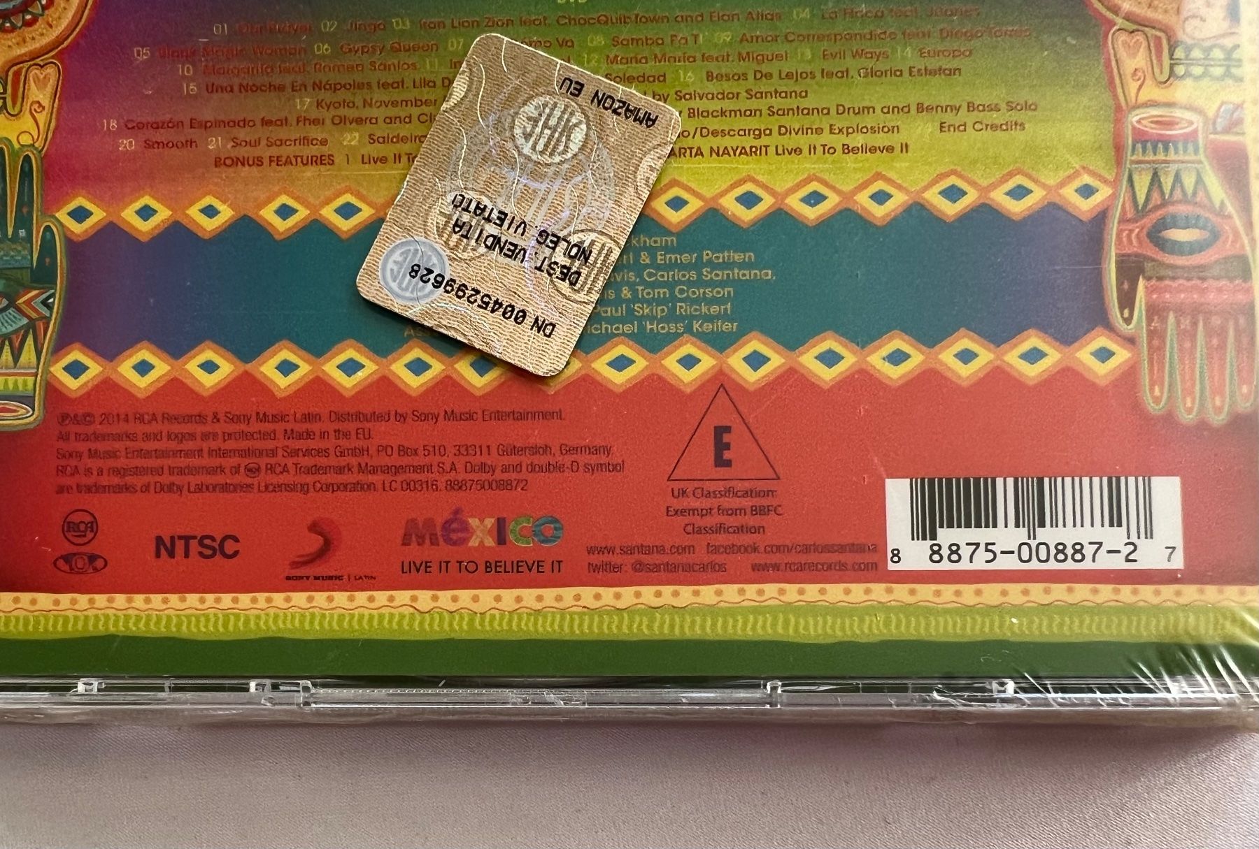 CD: Santana - Corazon , Live From Mexico / CD + DVD, OVP – Nuovo e nell'imballaggio originale da Schaffhausen venduto da Mond689 2