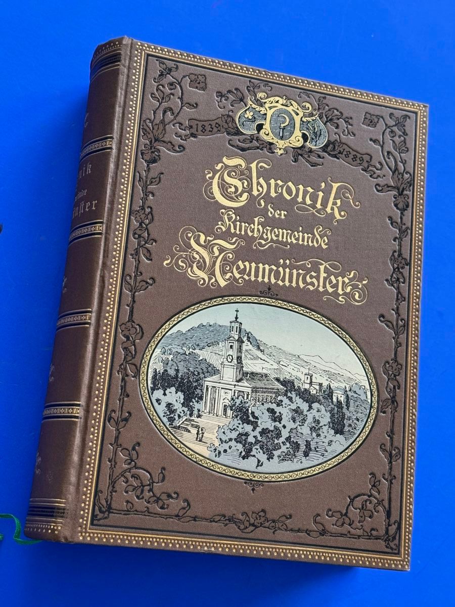 Bücher: 1889 Chronik der Kirchgemeinde Neumünster. Plan und Karten – Gebraucht aus Adliswil von buch_und_kunst