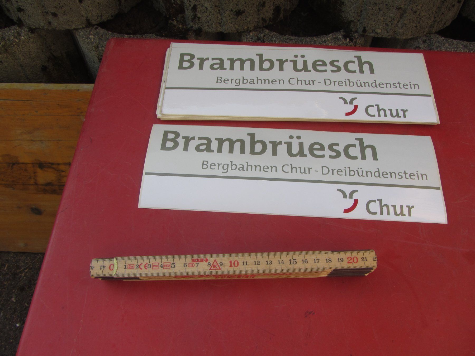 Sticker: 35 x Brambrüesch Bergbahnen Sticker – Usato da Wolfhalden venduto da Quiria68