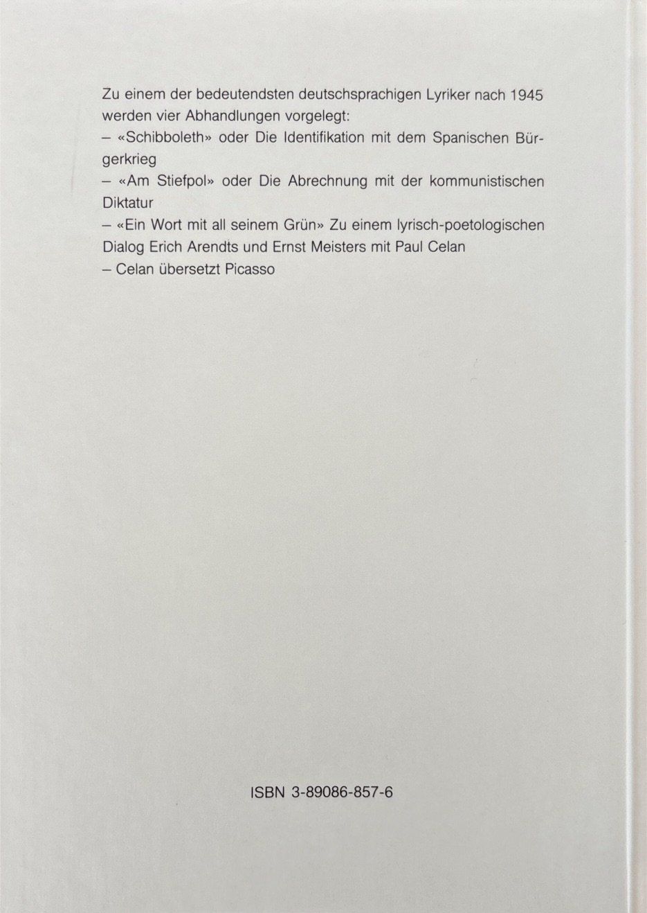 Libri: Buck Theo, Schibboleth, Konstellationen um Celan – Nuovo (secondo la descrizione) da Sarnen venduto da Livres 1