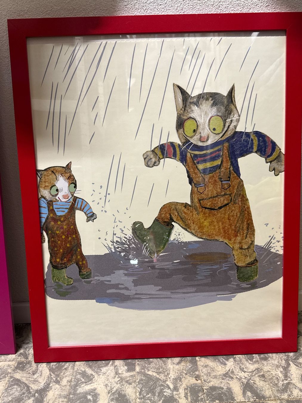 Poster & Bilder: gerahmtes Bild fürs Kinderzimmer,55x45 cm – Gebraucht aus Amriswil von used2use
