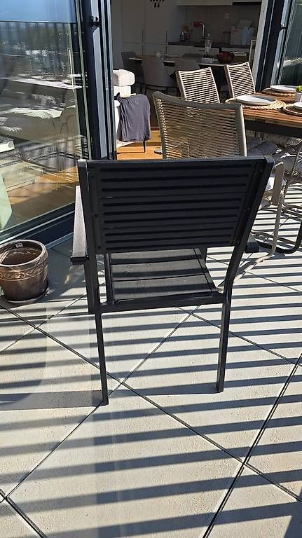 Sedie: 6x chaises d'extérieur noir – Usato da Genève venduto da pas_lg6s 1